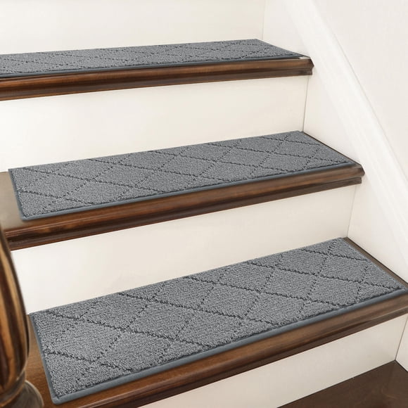 Peldaños de escalera COSY HOMEER para peldaños de madera de 23 x 71 cm, lavables