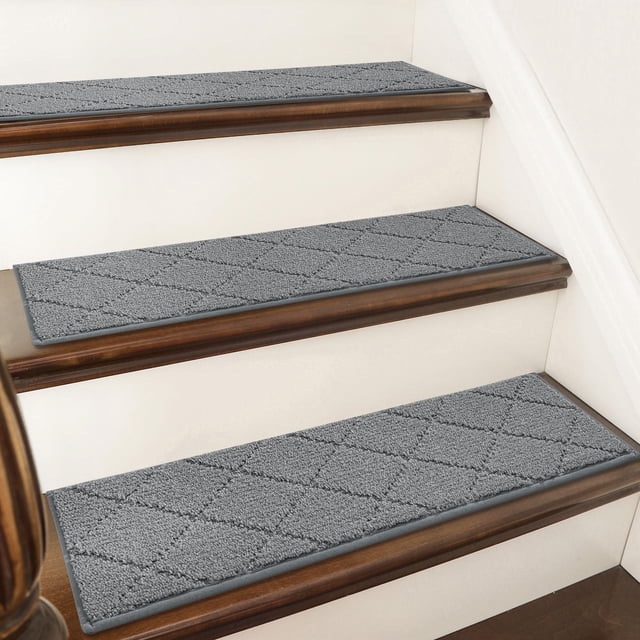 Peldaños de escalera COSY HOMEER para peldaños de madera de 23 x 71 cm, lavables