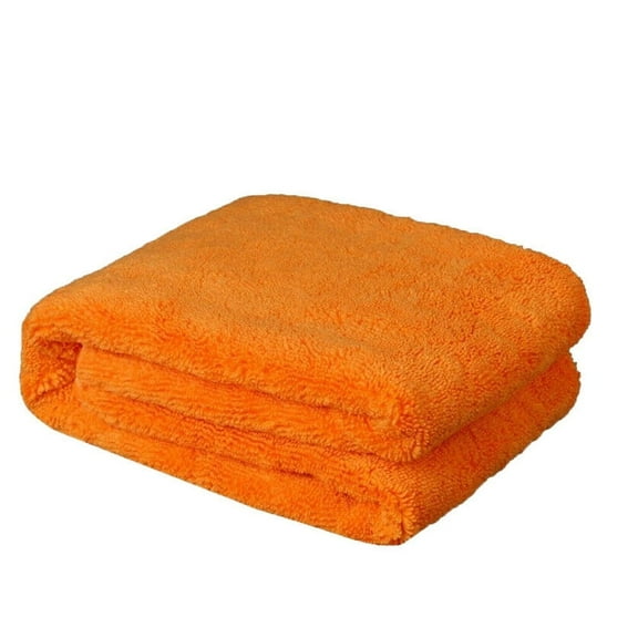 CarCarez Absorbent Microfiber Towels, Large, 25" x 36", Orange