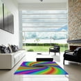 thumbnail image 6 of Ahgly Company Indoor Rectangle Patterned Kelly Green Abstract Area Rugs, 2' x 4', 6 of 6