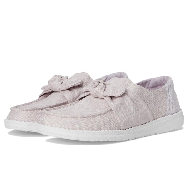 Zapatos HEYDUDE Wendy Bow Surf Wash Lilac 5 Medio