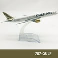 thumbnail image 1 of 6Inch 15CM Boeing 737 747 757 767 777 787 Diecast Airplane Model For Gift Collection,787 GULF, 1 of 8