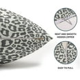 thumbnail image 4 of Gray Leopard Print Lumbar Pillow Covers 12x20 Inch Set of 2 Cheetah Animal Spots Rectangle Throw Pillows For Couch Farmhouse Square Pillow Cases Home Decor For Living Room Sofa Bed Porch Outdoor, 4 of 6