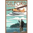 thumbnail image 5 of Gilford, New Hampshire, Float Plane and Fisherman, Lantern Press, Premium Playing Cards, 52 Card Deck with Jokers, USA Made, 5 of 5