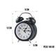 thumbnail image 3 of Reloj Despertador Campana Retro Analógico Estilo Vintage Alarma Decorativo Retro Retroiluminación (Negro), 3 of 11