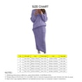 thumbnail image 4 of Conjunto de falda larga y suéter con hombros descubiertos y manga larga de punto para mujer, traje de 2 piezas de Color puro, color morado, S, 4 of 4