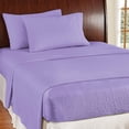 thumbnail image 2 of Collections Etc Bed Tite Soft Microfiber Sheet Set - Includes Flat Sheet, Fitted Sheet, and 2 Pillow Cases, Lilac, Full, 2 of 8