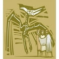 thumbnail image 3 of Ambesonne Bones Duvet Cover Sets, Woodcut Style Dinosaur Fossil, 2-King, Fawn Khaki, 3 of 7