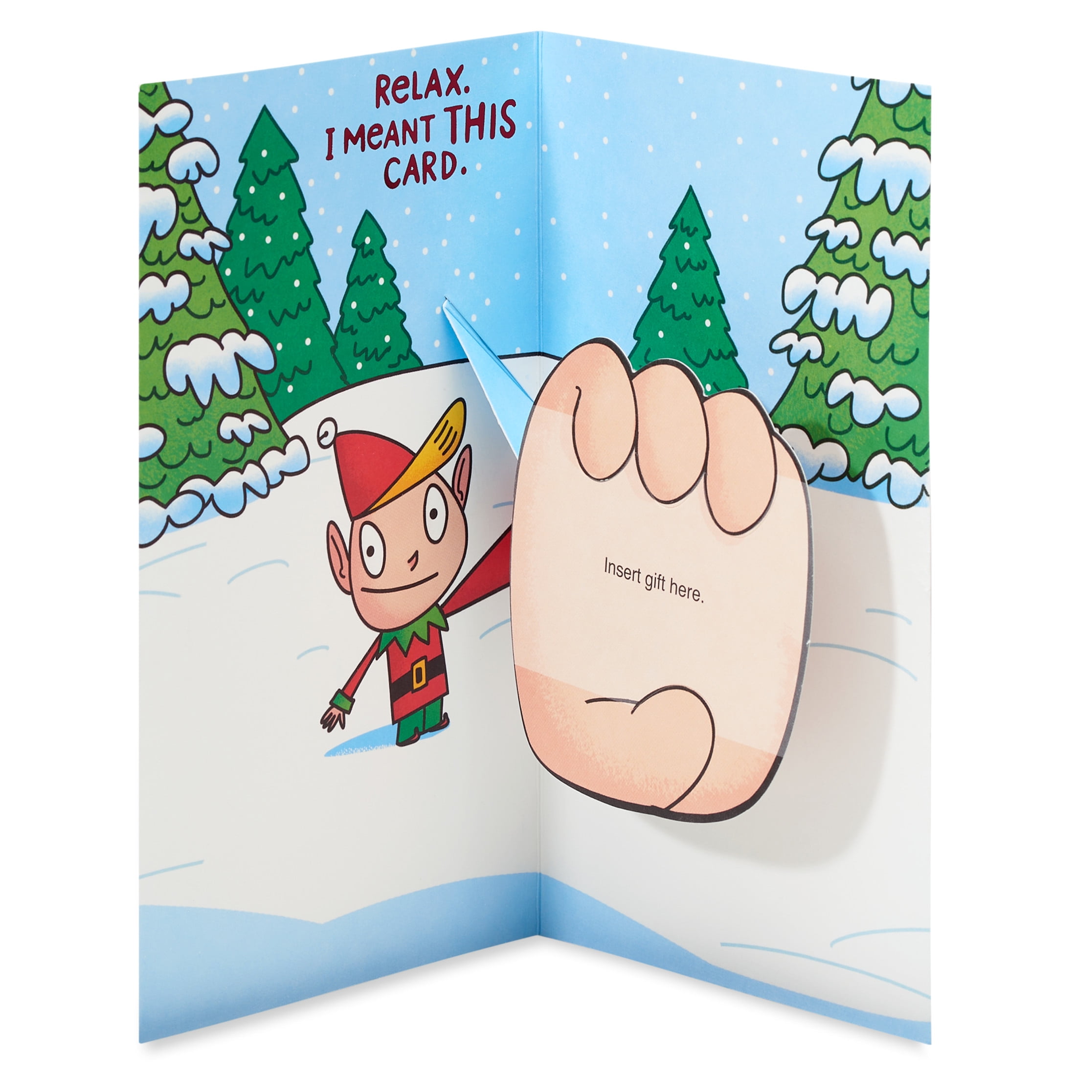 American Greetings Funny Christmas Money and Gift Card Holder, Santa's Elves (Your Present)