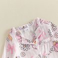 thumbnail image 6 of Cjfdfy Newborn Baby Girl Halloween Satin Pajamas Romper Pumpkin Bow Printed Long Sleeve Furry Trim Jumpsuit Cute Halloween Holiday Fall Winter Sleepwear 0-24 Months, 6 of 9