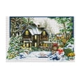 thumbnail image 2 of Rongfmy Kit de Point de Croix Estampé 11CT Printemps Été Automne Hiver Artisanat à l'Aiguille, 2 of 9