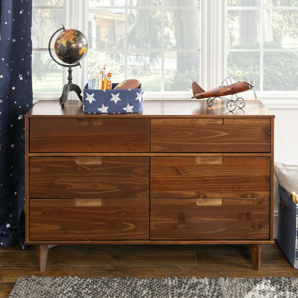 Sonoma 6Drawer Solid Wood Walnut Dresser by Bellamy