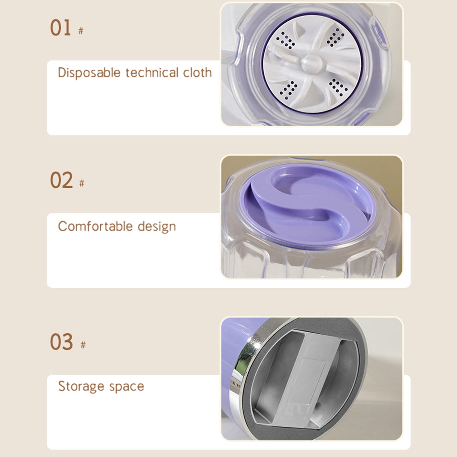 Mini Washing Machine - Single Tub Portable Washer for Underwear, Socks & Baby Clothes, Ideal for Apartments, RVs & Small Spaces No Installation Needed