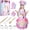 Unicorn, variant on Vanmor Cute Kids Cooking and Baking Set, 24 Pcs Kids Aprons for Girls Toddler Chef Hat Apron Dress Up Chef Costume , Little Girl Apron Set Pretend Play Cooking Baking Gifts for 3 4 5 6 Year Old Girls