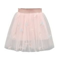 thumbnail image 2 of piuwrlz Single Piece Short Skirt for Kid Girls Flower Short Skirt Princess Skirt Bubble Skirt Skirts Single Piece Mesh Yarn Skirts Pink Size 10-11 Years, 2 of 9