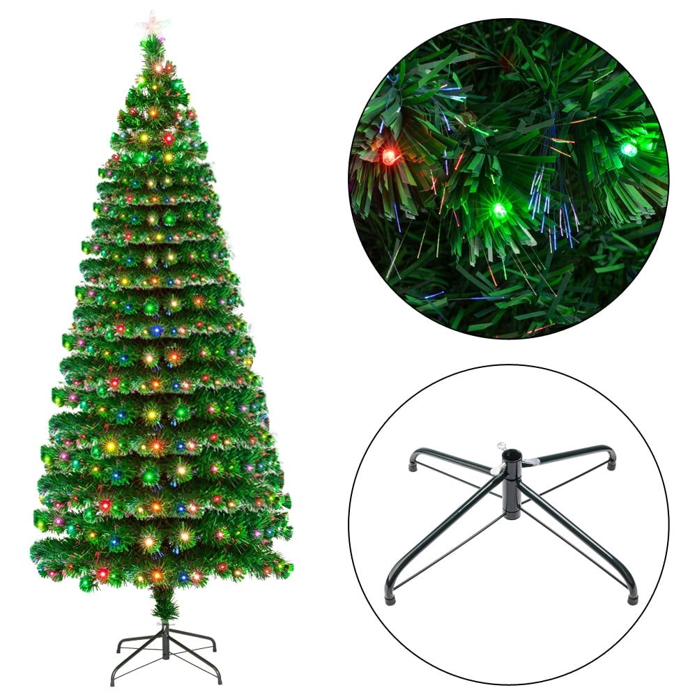 Lowestbest 7.5FT Artificial Christmas Tree, 260 LED Lights & 260 Branches, Pre-Lit Optical Fiber Christmas Tree for Home Wedding Party Festival Decoration Lowestbest 7.5FT Artificial Christmas Tree, 260 LED Lights & 260 Branches, Pre-Lit Optical Fiber Christmas Tree for Home Wedding Party Festival Decoration