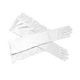 thumbnail image 5 of amagogo Latin Dance Women Gloves Elbow Gloves Show Mittens for Evening Costume Party white, 5 of 9