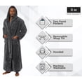 thumbnail image 4 of Ross Michaels Mens Luxury Hooded Full Length Big and Tall Long Bath Robe, 4 of 6