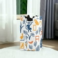thumbnail image 6 of Yayeee Freestanding Laundry Hamper with Handle Collapsible Large Storage Basket for Clothes, Tropical Jungle Vibes, 6 of 7