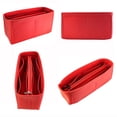 thumbnail image 4 of Spencer Handbag Organizer Felt Insert Bag in Bag with Zipper Purse Tote Bag Shaper for Speedy Neverfull Le Pliage (9.84"*3.9"*3.15"), 4 of 9