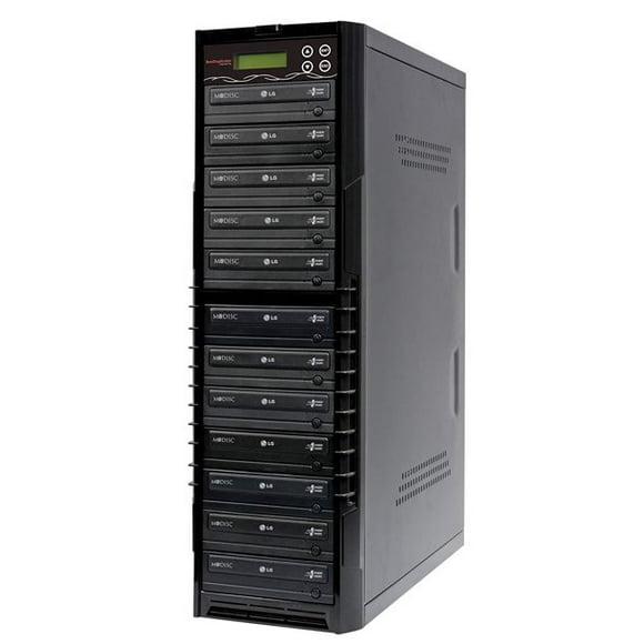 Bestduplicator BD-LG-11T 11 Target 24x SATA DVD Duplicator with Built-In LG Burner (1 to 11)