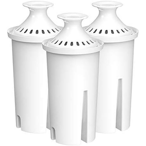 NSF Certified Pitcher Water Filter, Replacement for Brita® Water Filter Pitchers, Dispensers, Classic 35557, OB03, Mavea® 107007 and More (Pack of 3) 3 Count (Pack of 1) 3 Count (Pack of 1)
