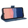 thumbnail image 5 of Case for Nokia C21 Cover Adjustable Detachable Card Holder Magnetic closure Leather Wallet Case - Blue, 5 of 5