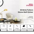 thumbnail image 3 of 20Pcs 3D Wall Stickers Brick Self Adhesive Wallpaper Panels Home Decor Sticker,35x35cm, 3 of 5