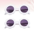 thumbnail image 3 of 2 Pcs Lunettes de Soleil pour Enfants Résine Blanche Anti-UV Accessoires d'Activités Extérieures pour Enfants, 3 of 5
