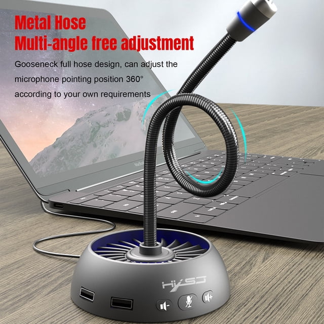 Birdeem Usb To Usb Cable,Usb Microphone for Computer,F15 Wired Omnidirectional Usb Mic Audio Recording Microphone 360°Sound,Computer Microphone Usb