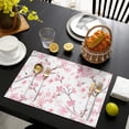 thumbnail image 4 of Pioneer Flower Floral Print Pattern Summer Placemats Table Placemats Set Of 4-Linen Kitchen Washable Placemats Table Mats 12x18 Inch Non-Slip Heat Resistant, 4 of 5