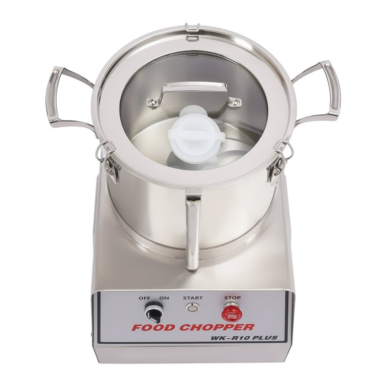 110V Electric Vegetable Chopper Stainless Steel Cutter Commercial