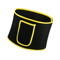 Vocoste Spandex Waist Sweat Band Waist Trimmer Belt Tummy Tuck Belts Strengthen Tummy During Exercising Yellow