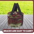 thumbnail image 6 of FRCOLOR 1Pack Portable Plastic Folding Stool for Men Women Outdoor Enthusiasts 9.43x9.43x7.07 In, 6 of 8