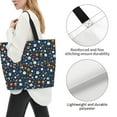 thumbnail image 3 of Ratiio Ball Sports Print Reusable Grocery Bags - Washable, Foldable, Packable Tote, Large Handles, Heavy Duty, Zippered Top Pouch, 3 of 7