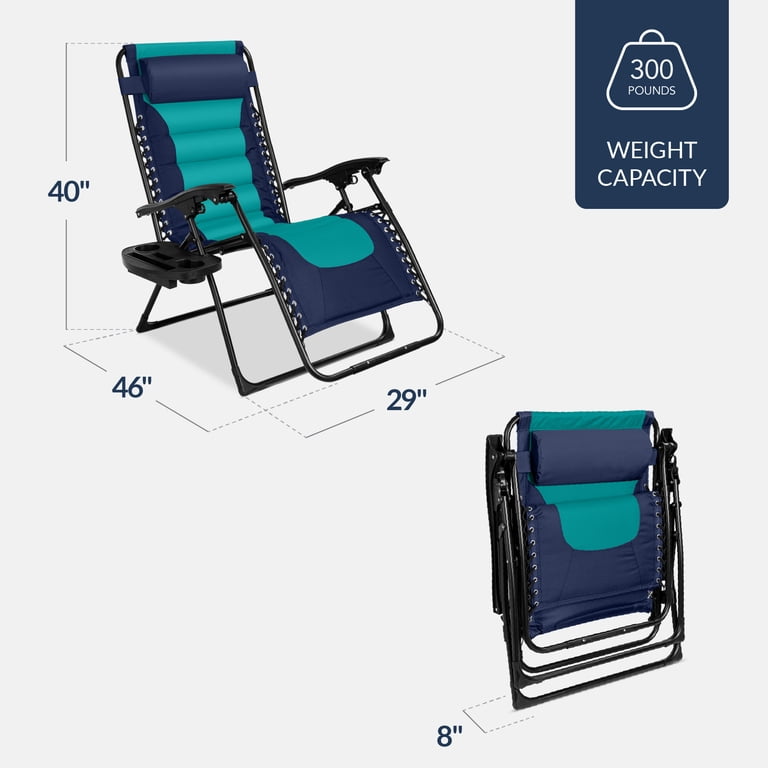 Best Choice Products XL Reclining Padded Zero Gravity Chair