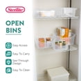 thumbnail image 2 of Sterilite 5.25 x 9.5 x 13 In Storage Bin w/ Carry Handles, Clear (16 Pack), 2 of 9