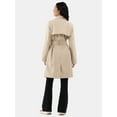 thumbnail image 3 of Time and Tru Double Breasted Trench Coat, Women's and Women’s Plus, 3 of 4