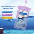 thumbnail image 2 of huanledash Phone Waterproof Pouch Clear Transparent with Hanging Strap Good Seal Leakproof Phone Protection Touchscreen Beach Diving Phone Waterproof Case Diving Supplies, 2 of 8