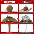 thumbnail image 4 of Pdpdoc 15 Bolas De Navidad De Terciopelo De 3.15 Pulgadas Grandes Bolas De Adornos De Navidad De Terciopelo De Plástico Inastillable Adornos Flocados Para Decoraciones De Fiesta De Árbol De Navidad (A, 4 of 5