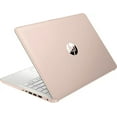 thumbnail image 3 of HP 14" Ultra Thin Laptop, Intel Quad-Core N150, 4GB RAM, 192GB (128GB eMMC+64GBSD Card), Windows 11 Pro, 1 Year Microsoft Office 365, Lightweight Notebook for Work or School, Gift Set(Rose Gold), 3 of 9