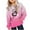 Hot Pink, variant on BLVB Teen Girls Boys Sweatshirt Valentines Hoodies Kids Heart Print Clothes Long Sleeve Pullover Cute Trendy Tops 4-14T