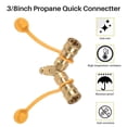 thumbnail image 4 of 3/8 Inch Y-splitter Natural Gas Quick Connect Adapter,suitable For Natural Gas Grill,generator, Patio Firepit,etc., 4 of 5