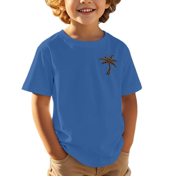 Boys And Girls Printed Top Children Casual Sports Comfortable Loose Cute Short Sleeved T Shirt Large N Boys Size Small Clothes 5 Short Boys Summer Size 8 Boys Shirts Size 6 Workout Top Pack Youth Boys