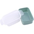 thumbnail image 2 of Caja de conservación de ensalada de frutas portátil Caja de almuerzo plegable Caja de almacenamiento multifuncional a prueba de humedad Cuadrado azul, 11 Feliz Sencillez, 2 of 4