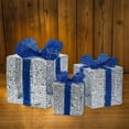 thumbnail image 4 of Todaioua Christmas Lighted Gift Boxes: Set of 3 Illuminated Present Christmas Decorations for Indoor Xmas Tree Outdoor Yard Holiday, Battery Operated Gift Boxes with Lights(Without Battery), 4 of 7