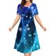 thumbnail image 1 of Vestido de alce de dibujos animados para mujer, bonito vestido con estampado de copos de nieve de Navidad, Mini vestidos de manga corta para invierno, ropa informal de fiesta 2023, 1 of 5