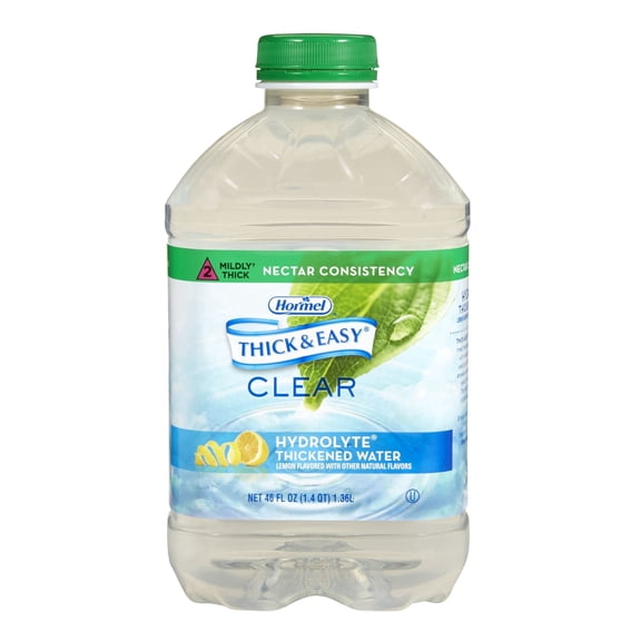 Thick & Easy Thickened Water with Natural Lemon Flavor, Nectar Consistency - Sold by (6)- 46oz Bottles