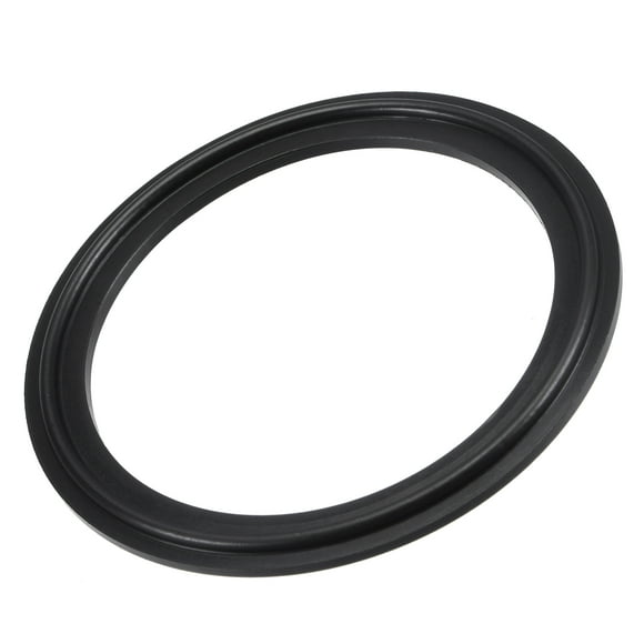 Unique Bargains 3' Fluorine Rubber Gasket Flange O-Ring for Vacuum Clamp Black