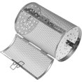 thumbnail image 2 of Air Fryer Rotisserie Basket with Movable Door, Heat Resistant Oven Grill Accessory for Baking and Drying Fruits, Silver Gray, 2 of 2